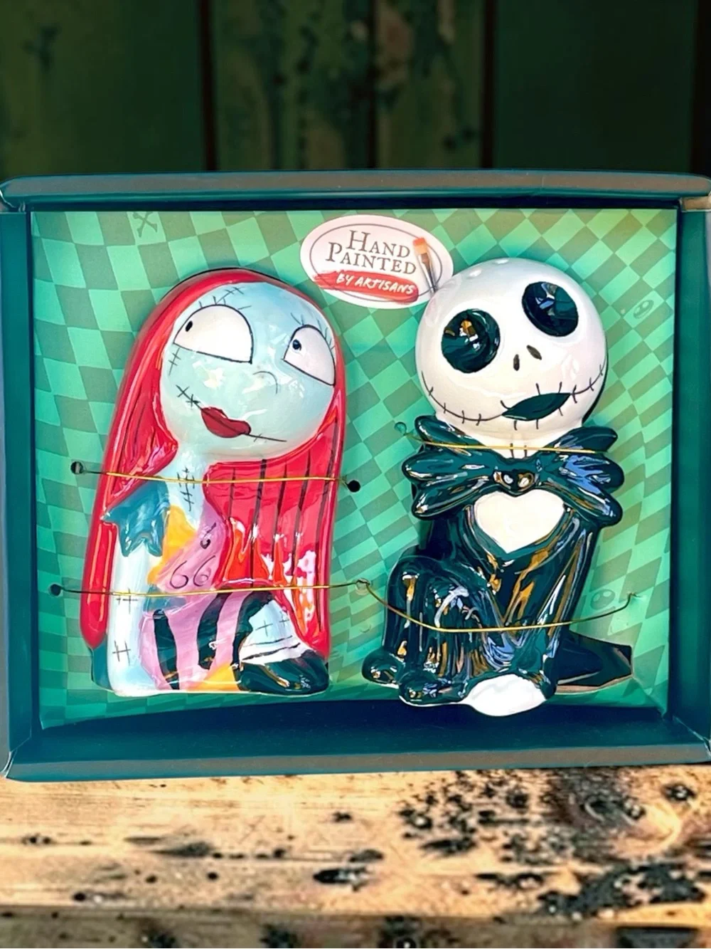 New Jack Skellington Sally Nightmare Before Christmas salt & pepper shakers